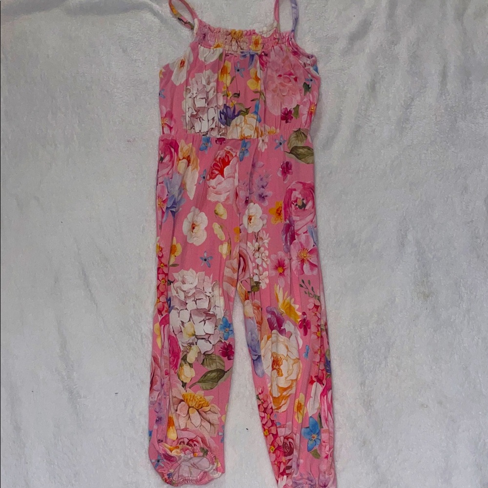 Posh Peanut chantria smocked jumpsuit 2T